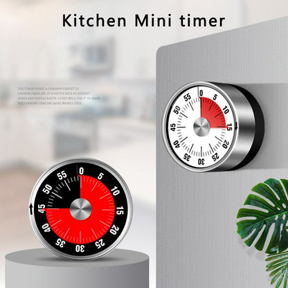 Stainless Steel Visual Timer Mechanical Kitchen Timer