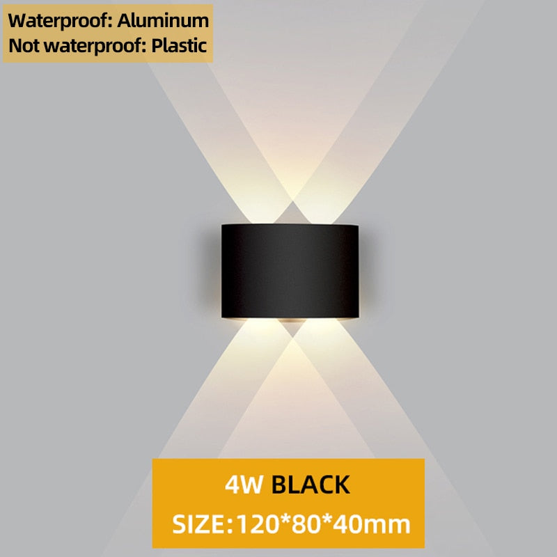 Up and Down LED Wall Lamp Waterproof