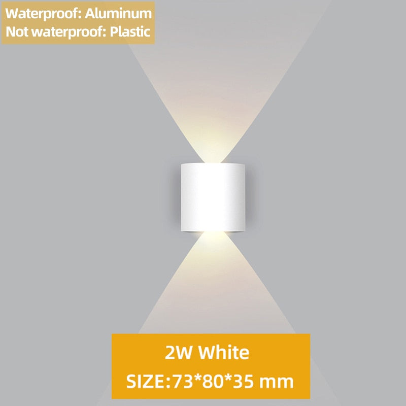 Up and Down LED Wall Lamp Waterproof