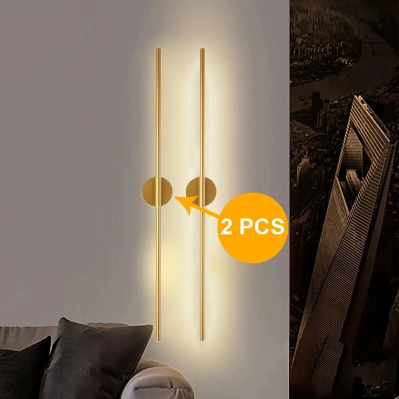 One pair LED Wall Lamp Modern Gold